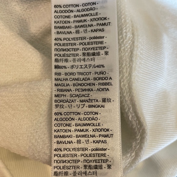 Levi’s Graphic Logo White Long Sleeve Sweatshirt Size Small NWOT - Picture 5 of 6